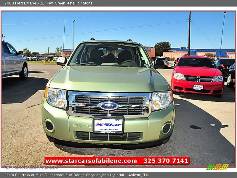 Kiwi Green Metallic / Stone 2008 Ford Escape XLS