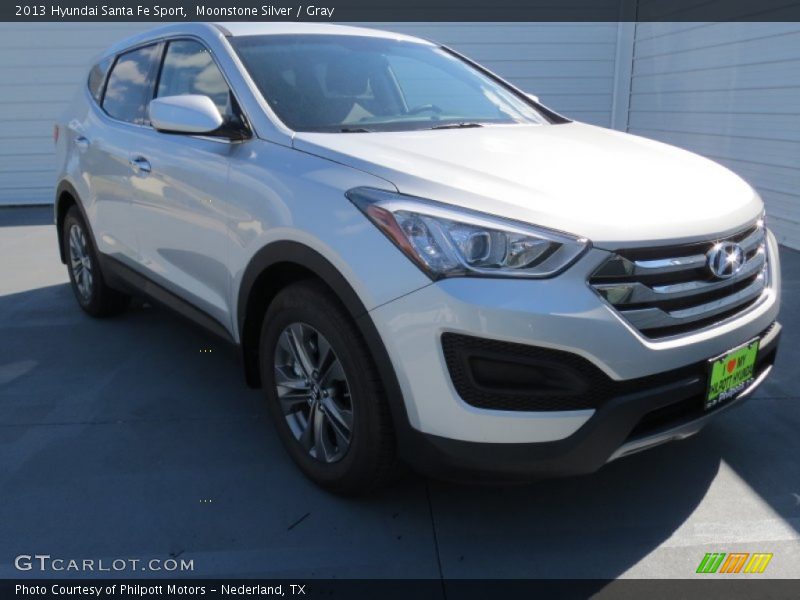 Moonstone Silver / Gray 2013 Hyundai Santa Fe Sport