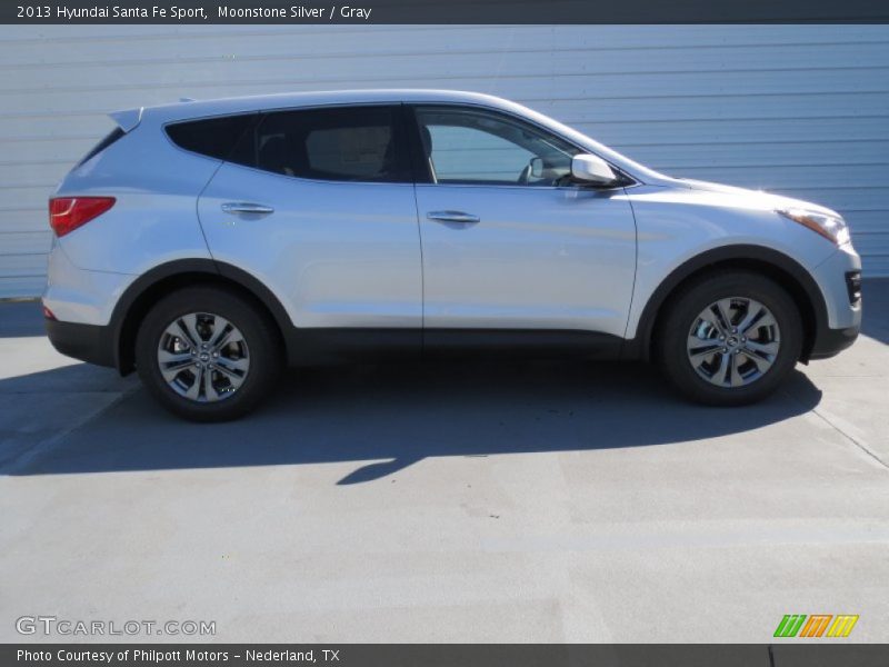 Moonstone Silver / Gray 2013 Hyundai Santa Fe Sport