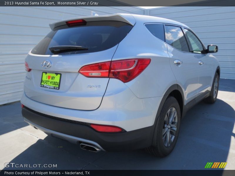 Moonstone Silver / Gray 2013 Hyundai Santa Fe Sport
