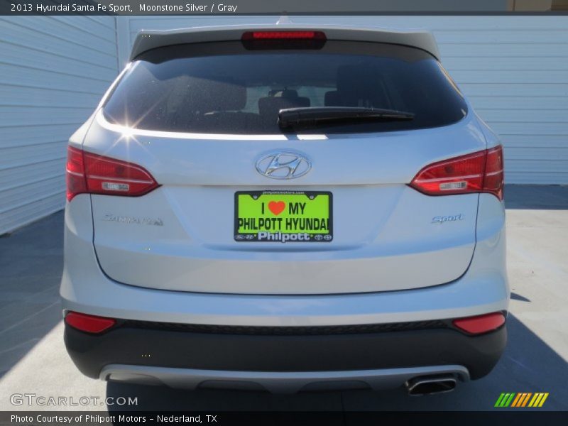 Moonstone Silver / Gray 2013 Hyundai Santa Fe Sport
