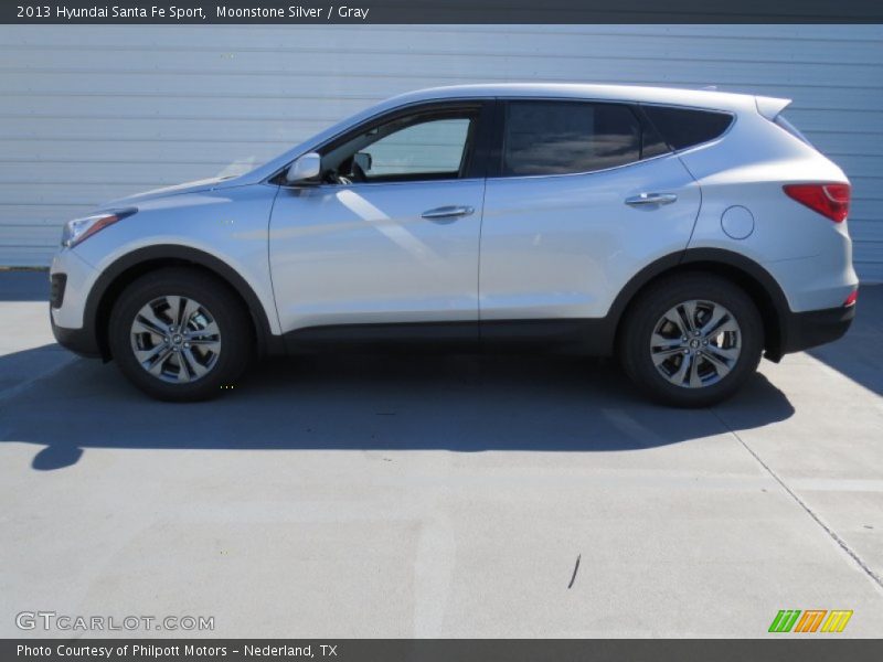Moonstone Silver / Gray 2013 Hyundai Santa Fe Sport