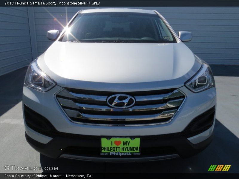 Moonstone Silver / Gray 2013 Hyundai Santa Fe Sport