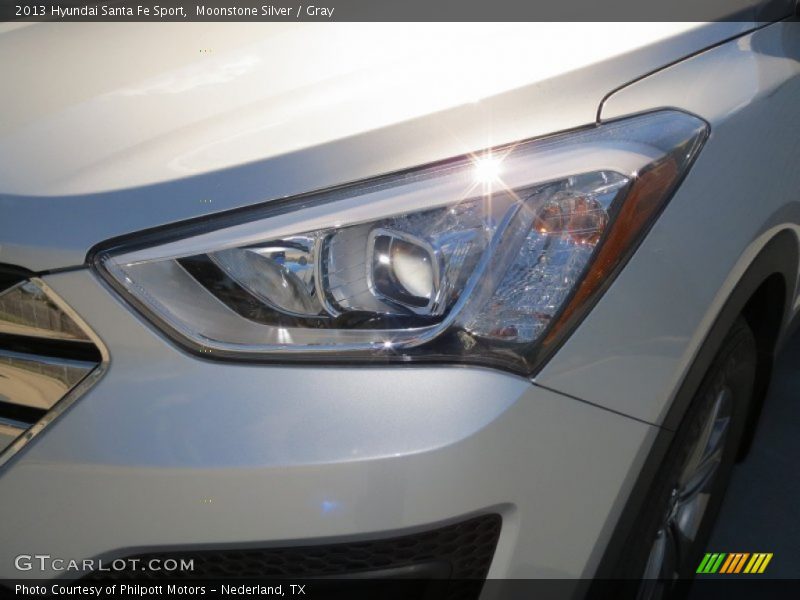 Moonstone Silver / Gray 2013 Hyundai Santa Fe Sport