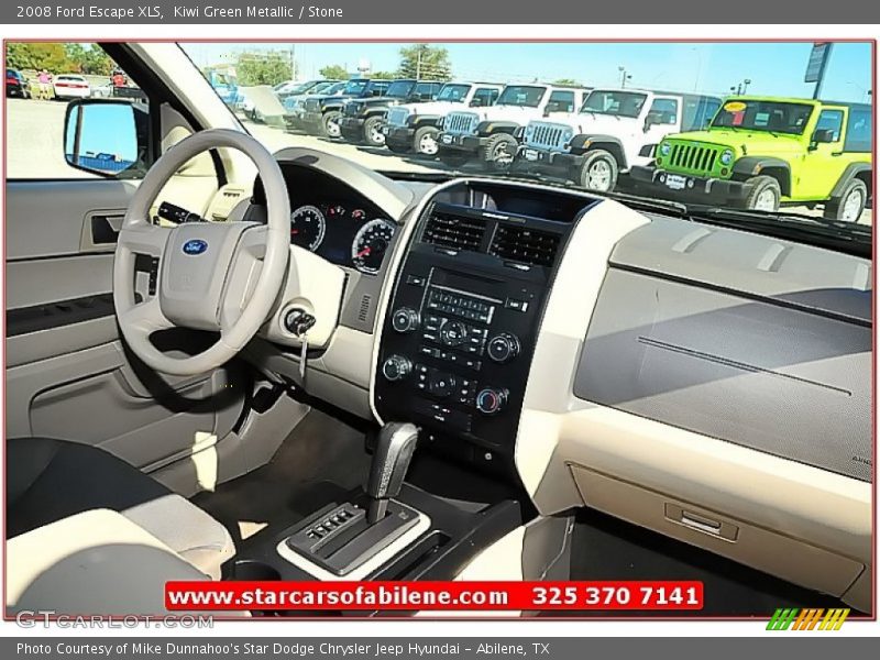 Kiwi Green Metallic / Stone 2008 Ford Escape XLS