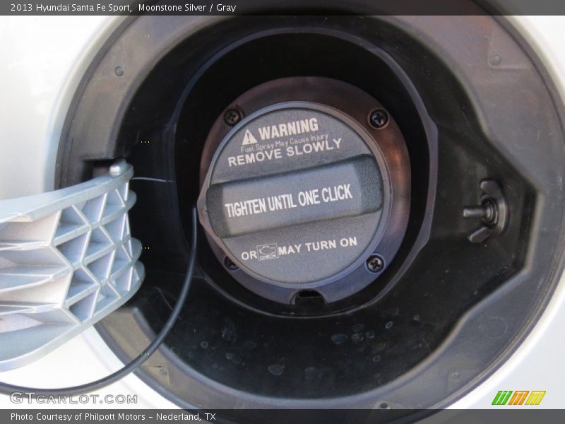 Moonstone Silver / Gray 2013 Hyundai Santa Fe Sport
