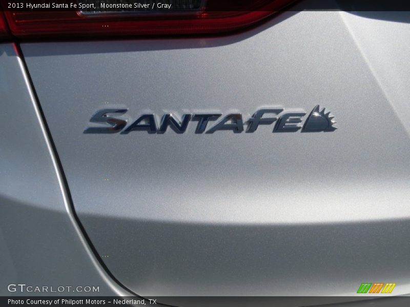 Moonstone Silver / Gray 2013 Hyundai Santa Fe Sport