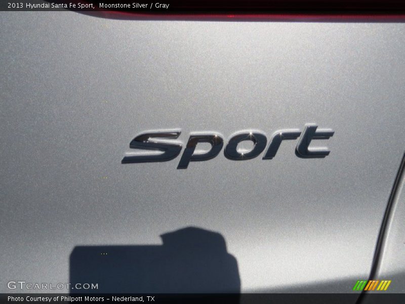 Moonstone Silver / Gray 2013 Hyundai Santa Fe Sport