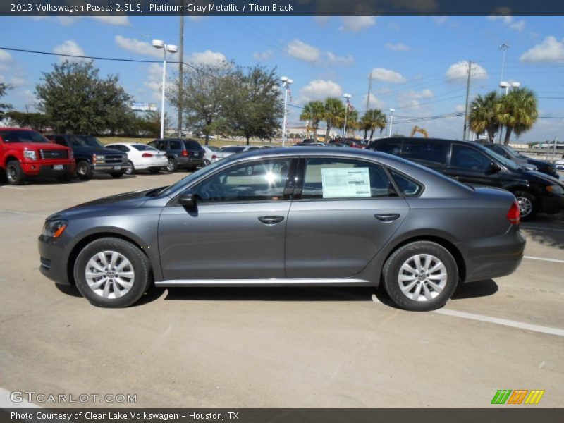 Platinum Gray Metallic / Titan Black 2013 Volkswagen Passat 2.5L S