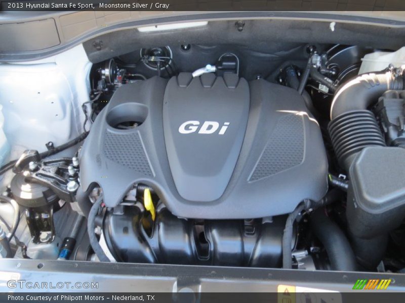 Moonstone Silver / Gray 2013 Hyundai Santa Fe Sport