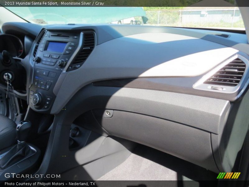 Moonstone Silver / Gray 2013 Hyundai Santa Fe Sport