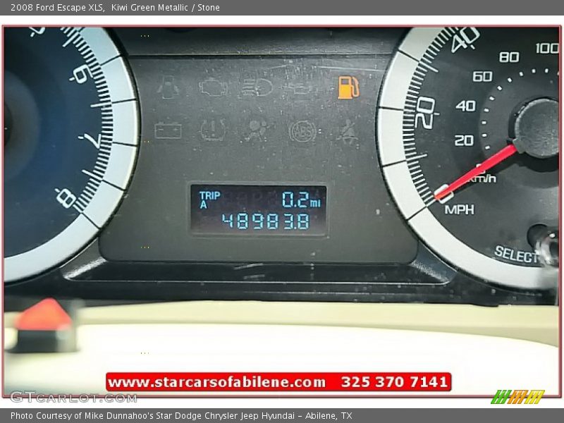 Kiwi Green Metallic / Stone 2008 Ford Escape XLS