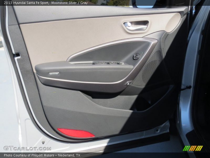 Moonstone Silver / Gray 2013 Hyundai Santa Fe Sport