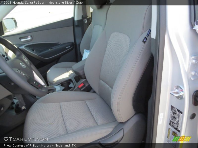 Moonstone Silver / Gray 2013 Hyundai Santa Fe Sport