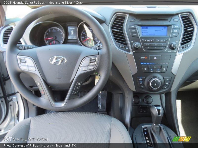 Moonstone Silver / Gray 2013 Hyundai Santa Fe Sport