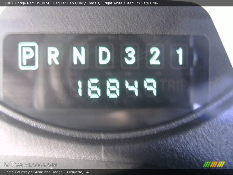 Bright White / Medium Slate Gray 2007 Dodge Ram 3500 SLT Regular Cab Dually Chassis