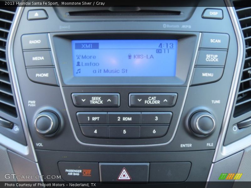 Moonstone Silver / Gray 2013 Hyundai Santa Fe Sport