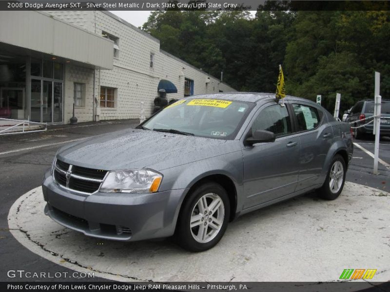 Silver Steel Metallic / Dark Slate Gray/Light Slate Gray 2008 Dodge Avenger SXT