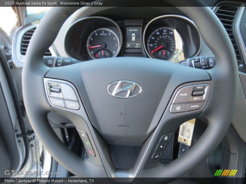 Moonstone Silver / Gray 2013 Hyundai Santa Fe Sport