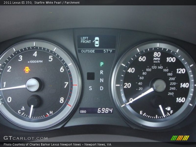 Starfire White Pearl / Parchment 2011 Lexus ES 350
