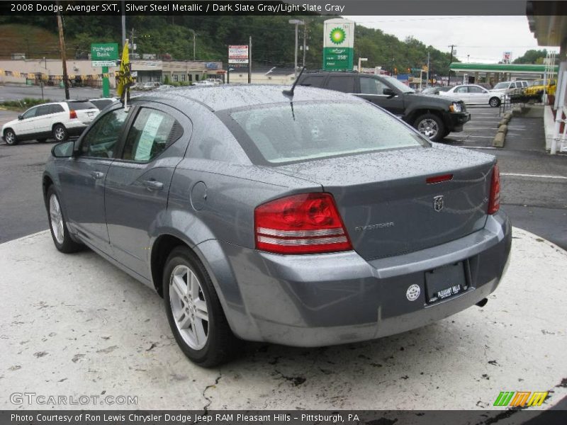 Silver Steel Metallic / Dark Slate Gray/Light Slate Gray 2008 Dodge Avenger SXT