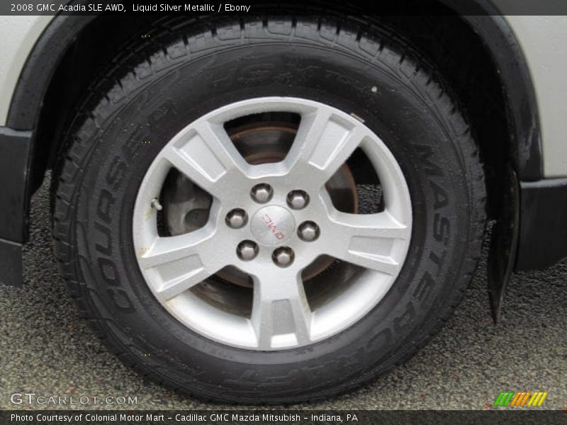 Liquid Silver Metallic / Ebony 2008 GMC Acadia SLE AWD