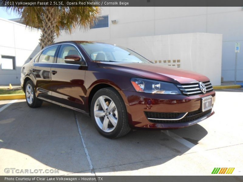 Opera Red Metallic / Cornsilk Beige 2013 Volkswagen Passat 2.5L SE