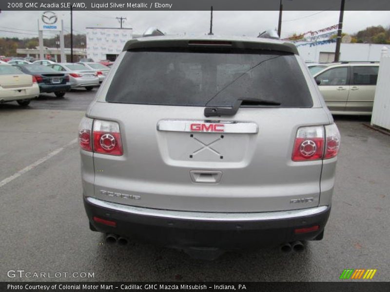 Liquid Silver Metallic / Ebony 2008 GMC Acadia SLE AWD