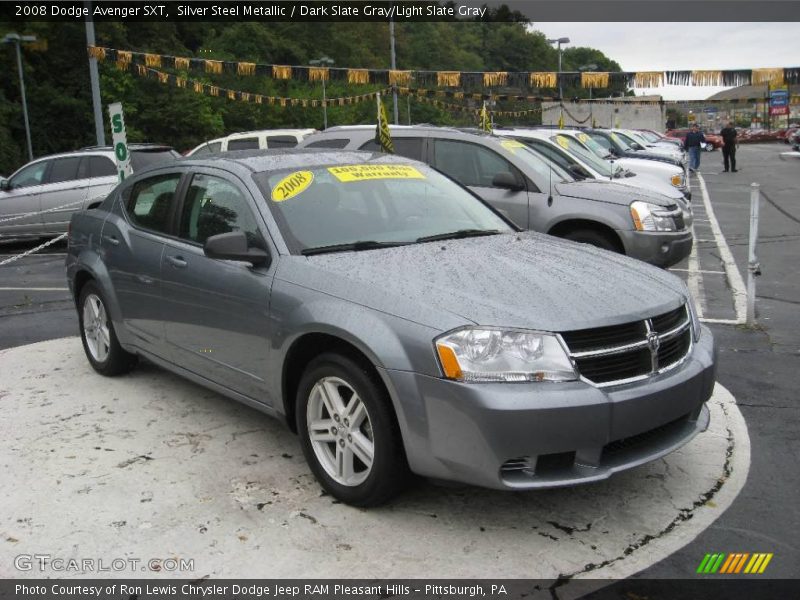 Silver Steel Metallic / Dark Slate Gray/Light Slate Gray 2008 Dodge Avenger SXT