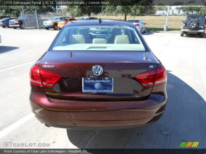 Opera Red Metallic / Cornsilk Beige 2013 Volkswagen Passat 2.5L SE