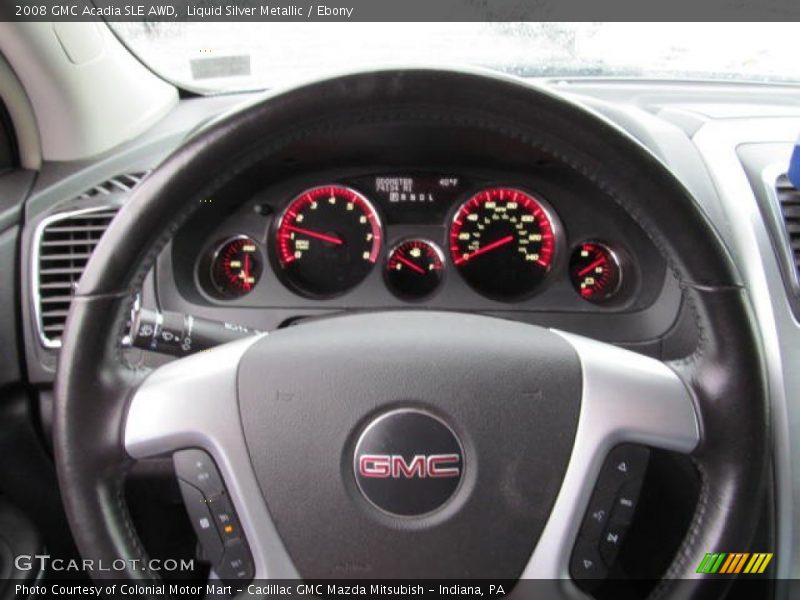 Liquid Silver Metallic / Ebony 2008 GMC Acadia SLE AWD