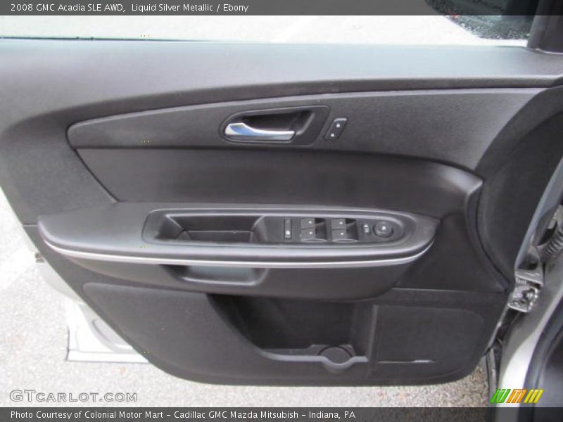 Liquid Silver Metallic / Ebony 2008 GMC Acadia SLE AWD