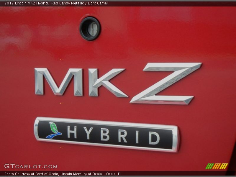 Red Candy Metallic / Light Camel 2012 Lincoln MKZ Hybrid