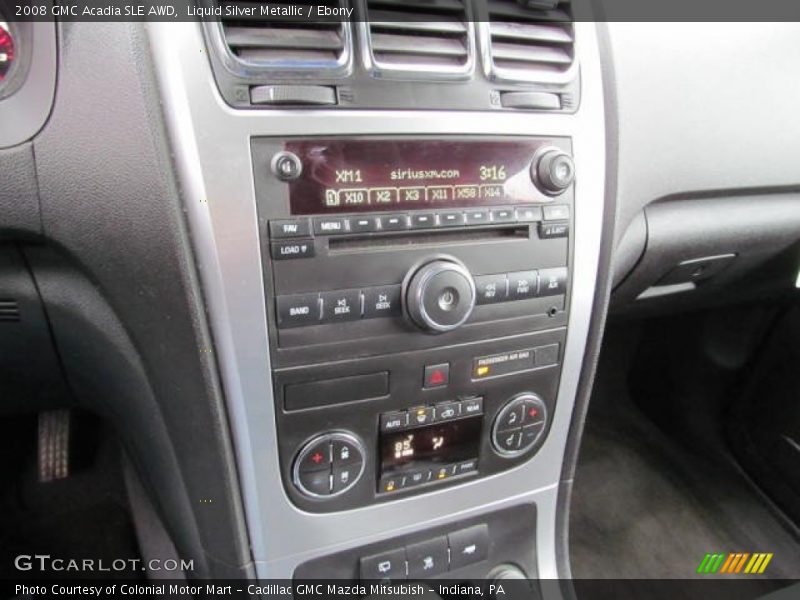 Liquid Silver Metallic / Ebony 2008 GMC Acadia SLE AWD