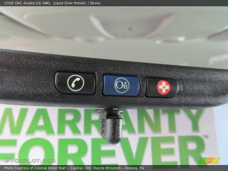 Liquid Silver Metallic / Ebony 2008 GMC Acadia SLE AWD