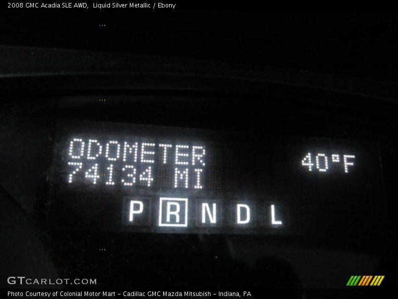 Liquid Silver Metallic / Ebony 2008 GMC Acadia SLE AWD