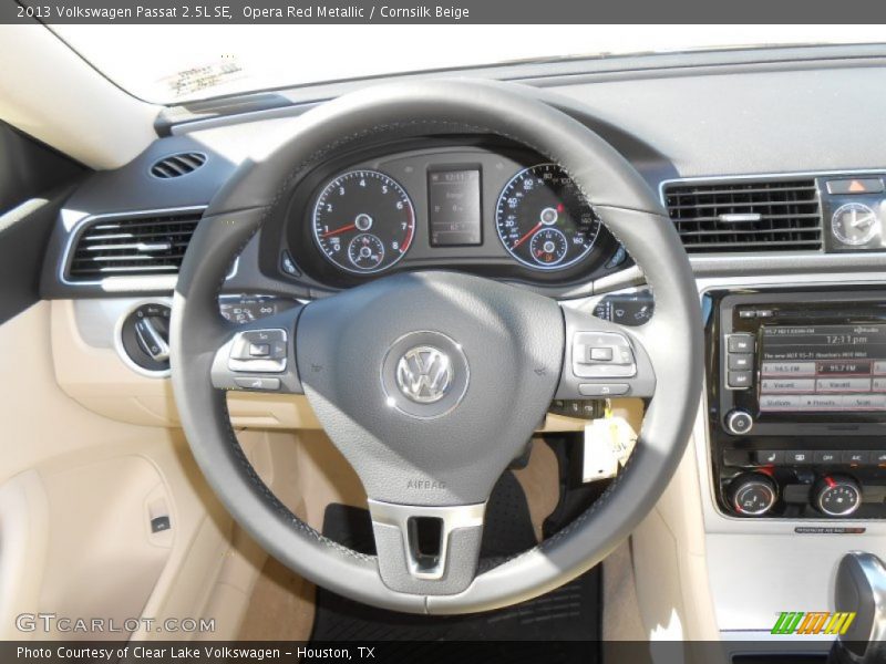 Opera Red Metallic / Cornsilk Beige 2013 Volkswagen Passat 2.5L SE