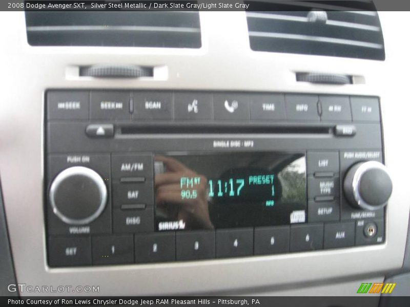 Silver Steel Metallic / Dark Slate Gray/Light Slate Gray 2008 Dodge Avenger SXT