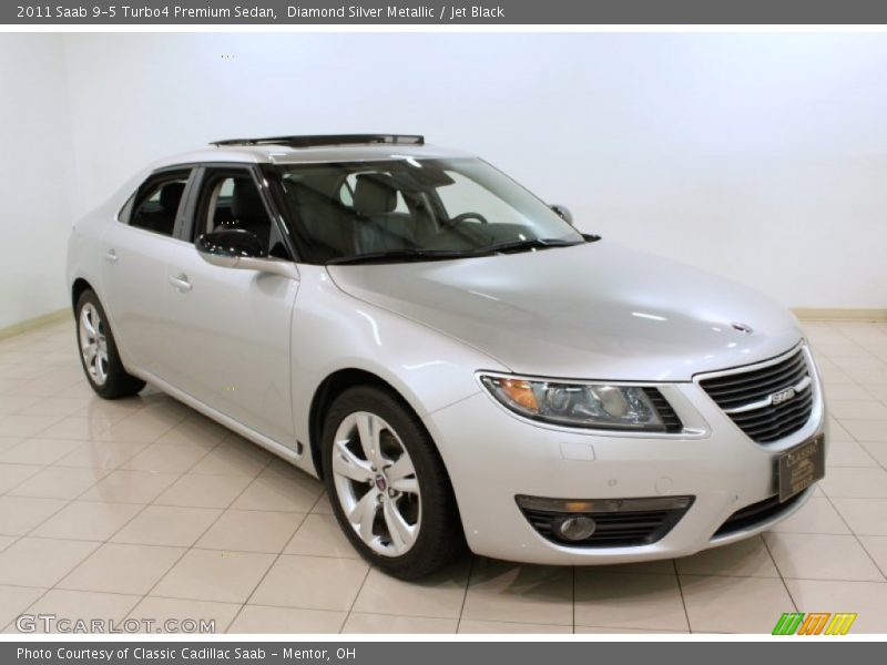 Diamond Silver Metallic / Jet Black 2011 Saab 9-5 Turbo4 Premium Sedan