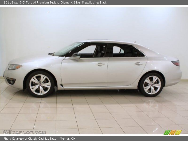 Diamond Silver Metallic / Jet Black 2011 Saab 9-5 Turbo4 Premium Sedan