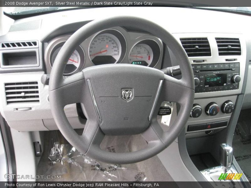 Silver Steel Metallic / Dark Slate Gray/Light Slate Gray 2008 Dodge Avenger SXT