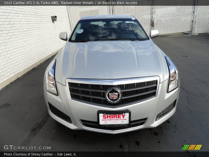 Radiant Silver Metallic / Jet Black/Jet Black Accents 2013 Cadillac ATS 2.0L Turbo AWD