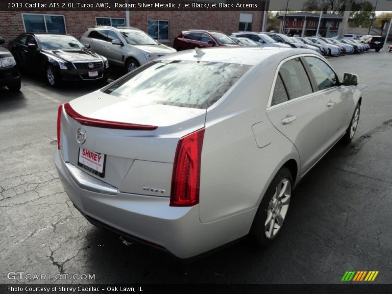 Radiant Silver Metallic / Jet Black/Jet Black Accents 2013 Cadillac ATS 2.0L Turbo AWD