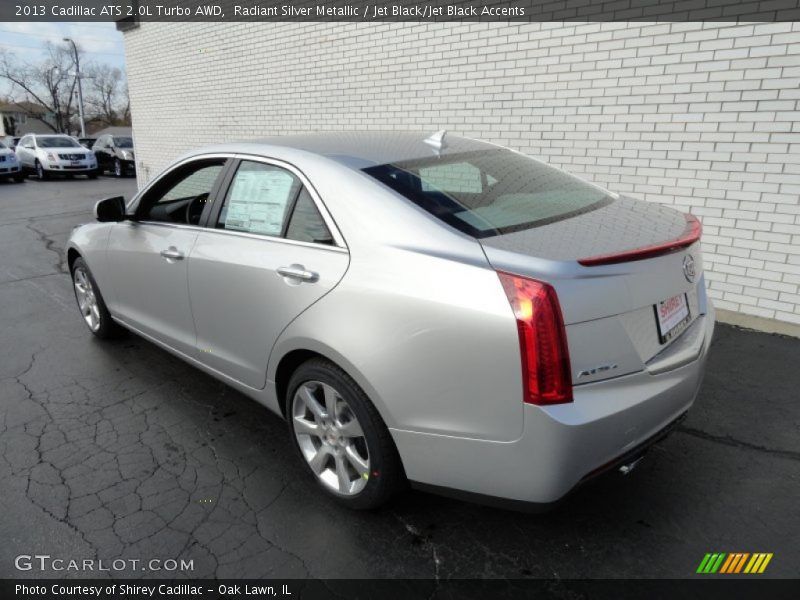 Radiant Silver Metallic / Jet Black/Jet Black Accents 2013 Cadillac ATS 2.0L Turbo AWD