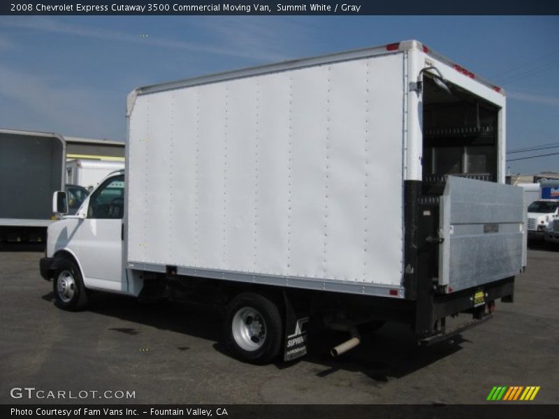 Summit White / Gray 2008 Chevrolet Express Cutaway 3500 Commercial Moving Van