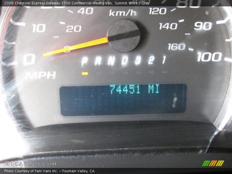 Summit White / Gray 2008 Chevrolet Express Cutaway 3500 Commercial Moving Van