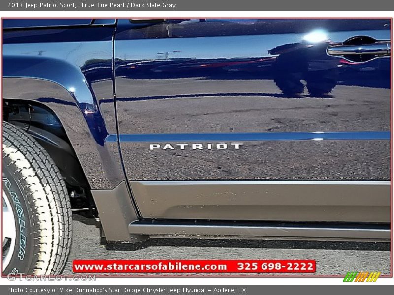 True Blue Pearl / Dark Slate Gray 2013 Jeep Patriot Sport