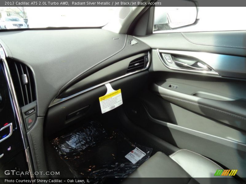 Radiant Silver Metallic / Jet Black/Jet Black Accents 2013 Cadillac ATS 2.0L Turbo AWD
