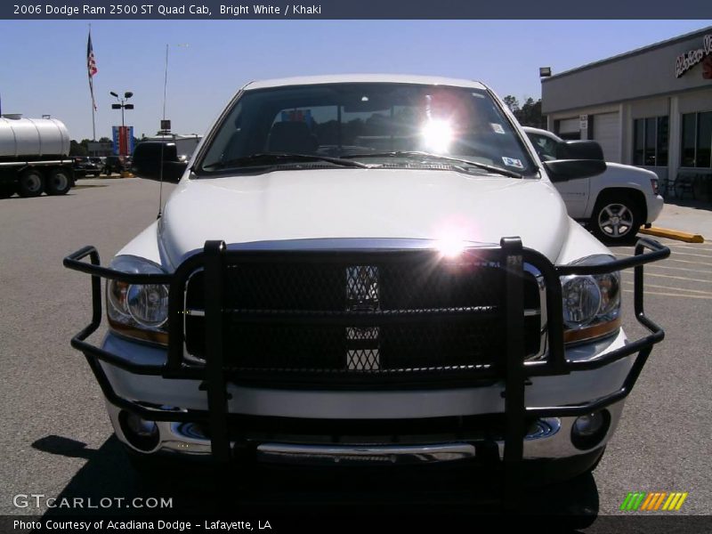 Bright White / Khaki 2006 Dodge Ram 2500 ST Quad Cab