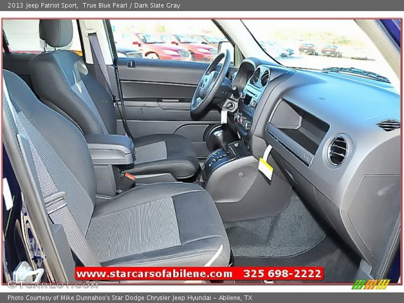 True Blue Pearl / Dark Slate Gray 2013 Jeep Patriot Sport